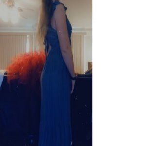 Maxi Boho Blue Dress